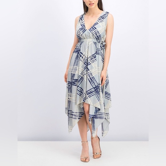 Bcbgmaxazria Handkerchief Shift summer sun Dress xxs - laplaya.ma